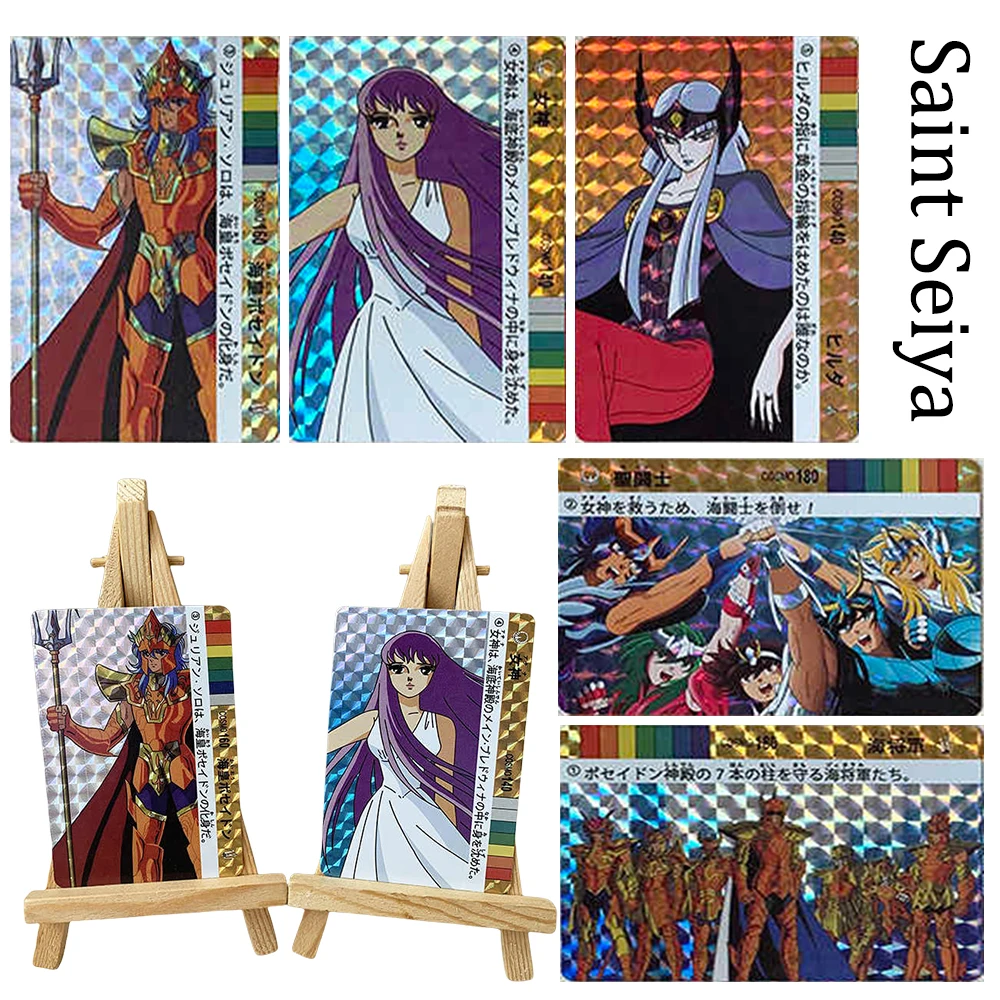 

Saint Seiya DIY 6 шт./компл. клетчатая блестящая радужная коллекционная карточка Альdebaran Death Mask Seiya Коллекционные карты для праздничных подарков