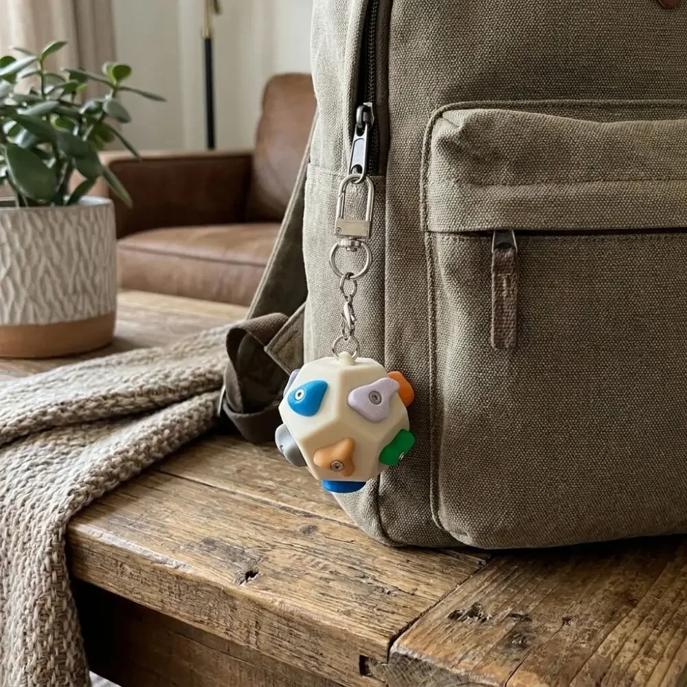 3D Mini-Klettergriff-Schlüsselanhänger, Handgefertigter Boulder-Griff-Schlüsselring, Abnehmbarer Kletter-Fidget, Geschenk für Kletterbegeisterte, Zubehör – Detail 8