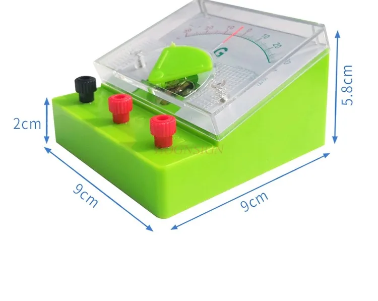 DC ammeter pointer voltmeter sensitive ammeter meter junior high school physics circuit experiment physics experiments