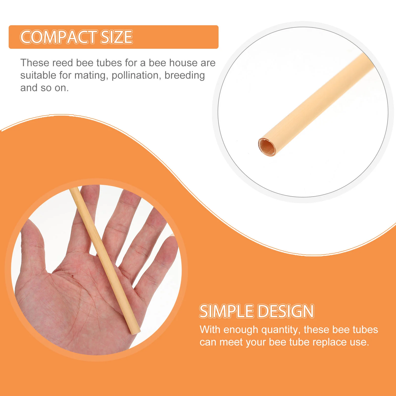 Tabung lebah kosong alami Reed tabung lebah rumah tabung sarang lebah pembibitan lebah tabung isi ulang tabung lebah pengganti