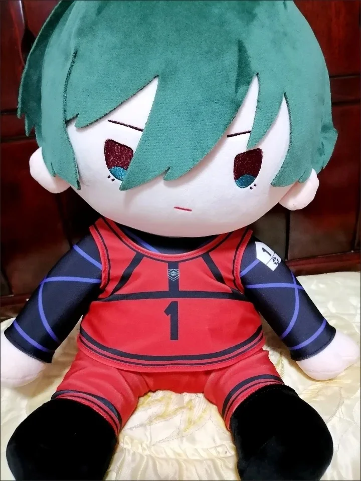 

40cm Anime Rin Itoshi BLUE LOCK Plush Toys Cartoon Dress UP Clothes Cosplay Stuffed Doll Plushie Figure Peluche Birthday Gift