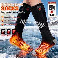 HEROBIKER Winter Heated Sock Rechargeable Battery Stocking Electric Heating Ski Socks Sports Man woman Thermal Warmer Foot