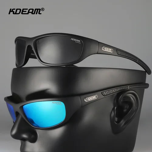 Imagen 2 del producto KDEAM gafas de sol polarizadas de moda para hombre, montura TR90 de alta calidad, gafas coloridas para conducir y pescar con caja Original