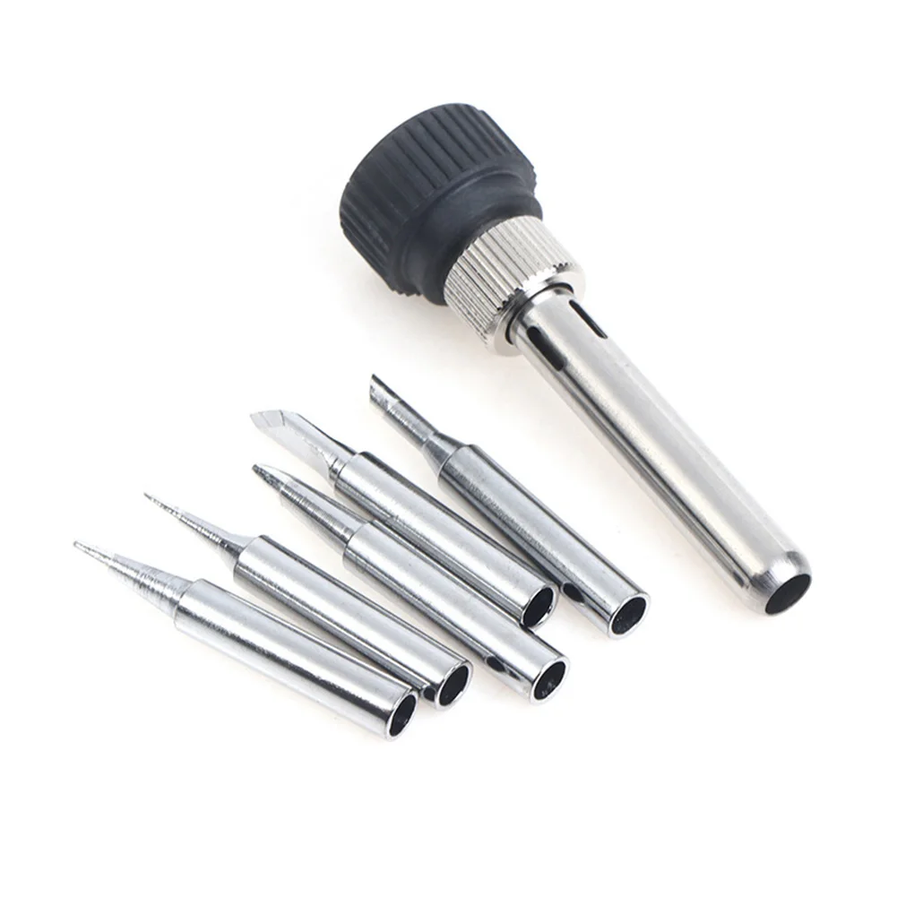 Solder Iron Tips Set Soldering Station Iron Handle Adapter I+B+K+3C+2.4D For 936 937 8586 852D Soldering Stations