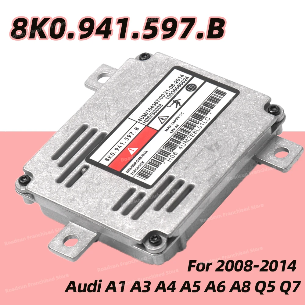 8K0.941.597.B 8K0941597B 8K0 941 597 Car Xenon HID Ballast 35W Module D3S D3R D4S D4R For 2008-2014 Audi A1 A3 A4 A5 A6 A8 Q5 Q7