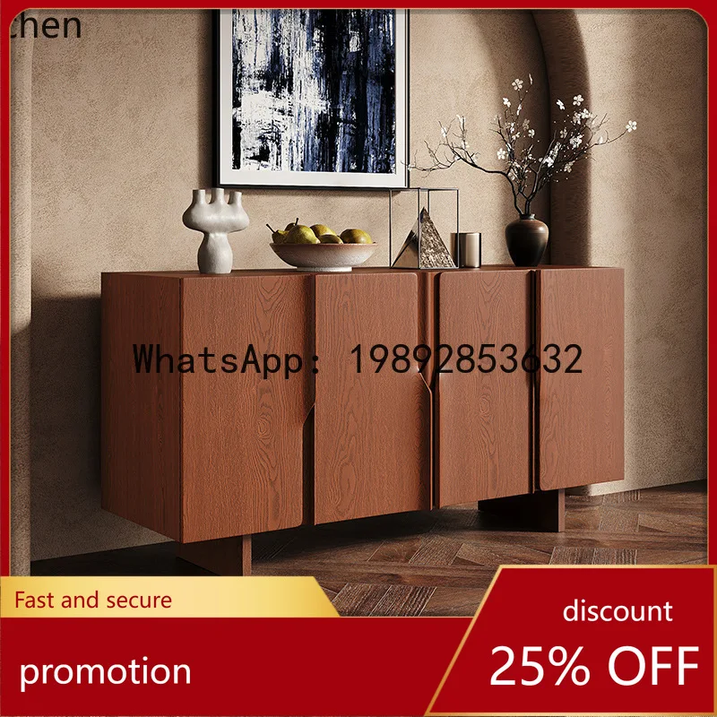

YFY Sideboard Cabinet for Home Living Room Wall-Mounted Integrated Tea Cabinet Modern High-End Decorative Entryway Cabinet