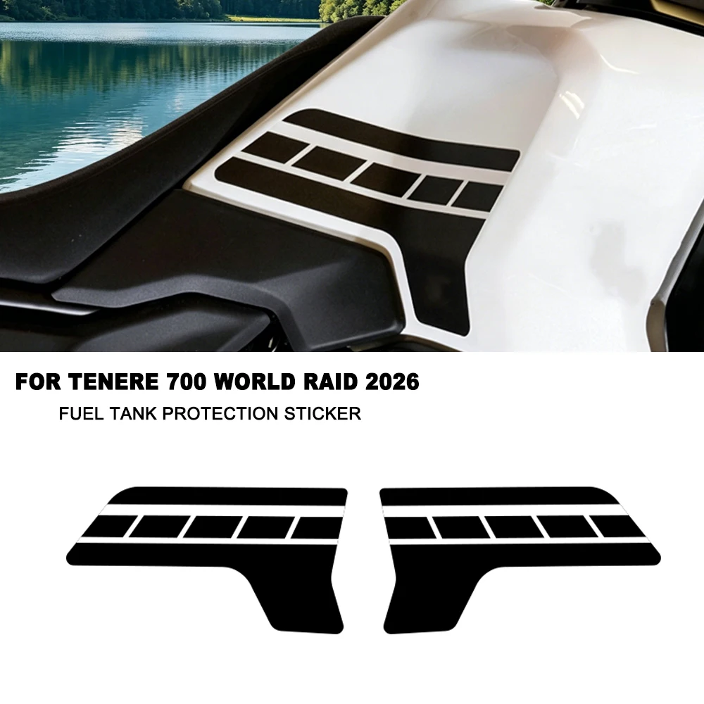 

For TENERE 700 World Raid For TENERE700 World Raid 2026 Motorcycle Accessories Fuel Tank Protection Sticker Side panels Decals