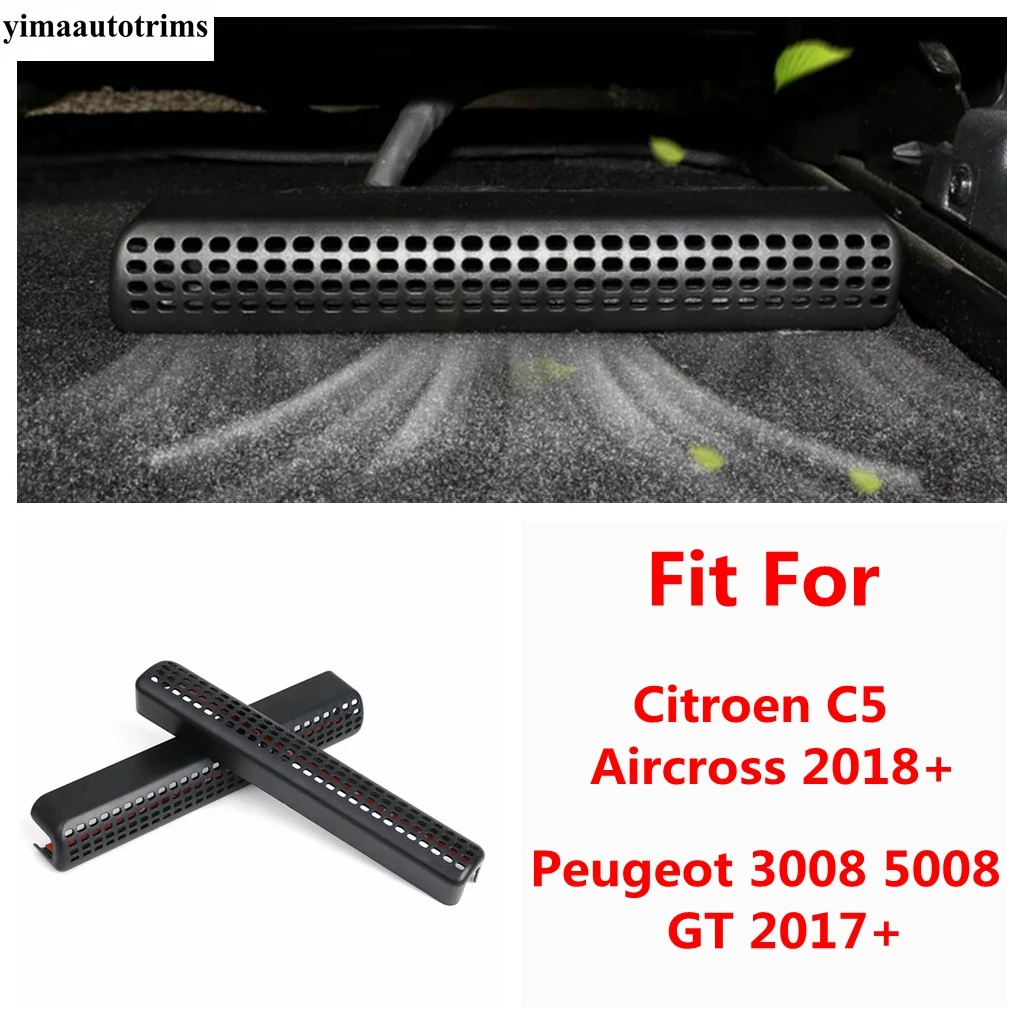 

Seat Under Floor AC Air Vent Condition Outlet Dust Cover For Peugeot 3008 5008 GT 2017 - 2024 / Citroen C5 Aircross 2018 - 2024