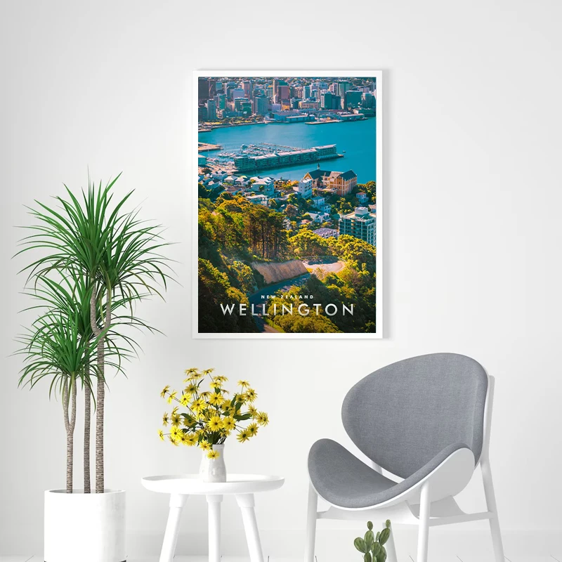 New Zealand Auckland Matamata Dunedin Cities Poster Canvas Printing New Zealand Traveling Wall Art Decor Photos Wall Decoration