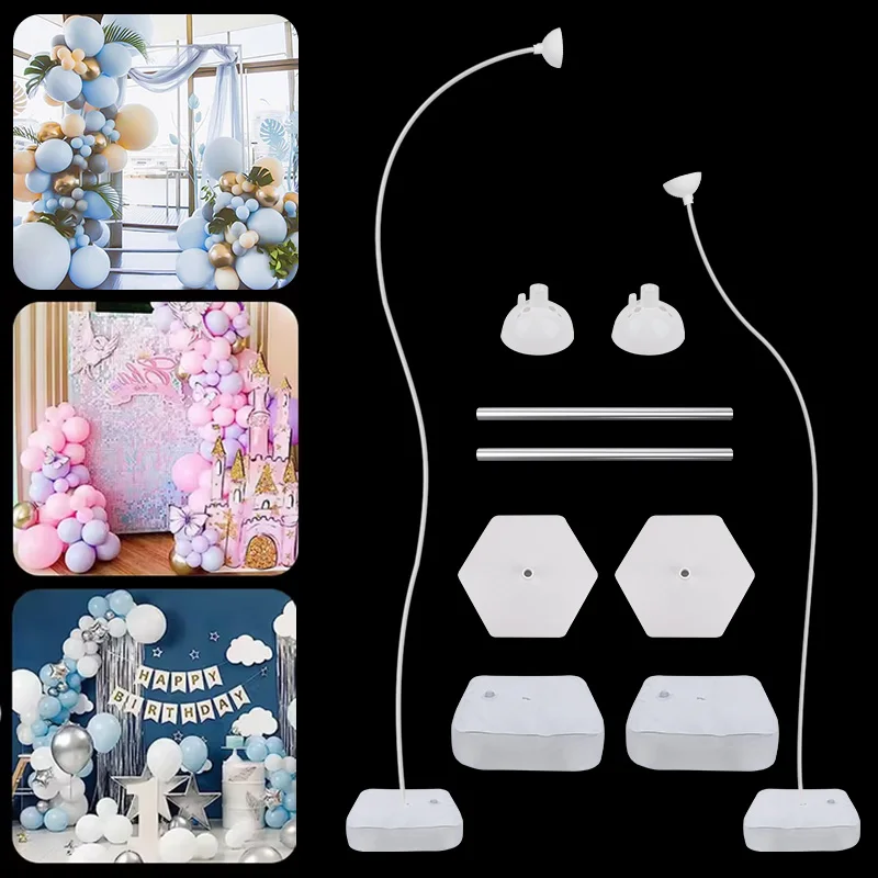 

2.5M&1.5M Free Bending Shape Balloon Column Deformable Balloon Stand Baby Showers Wedding Birthday Christmas Party Decorations