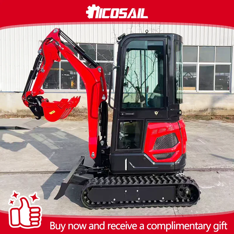 

Мини-экскаватор OKW18 с гидравлической системой для дома, сада, фермы, строительных работ, животноводческих комплексов, 1,8-тонный малогабаритный экскаватор