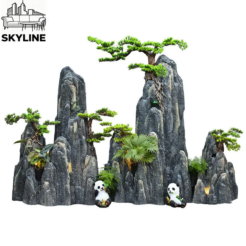 

Каменные элементы для ландшафтного дизайна, декоративные камни для пруда, украшение для двора, готовый ландшафтный декор для улицы