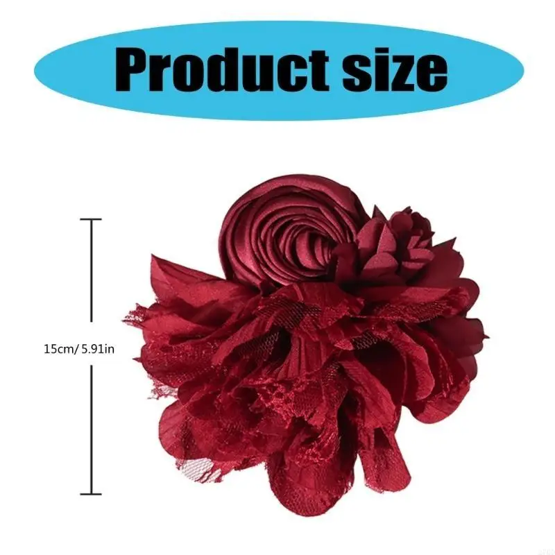 270D Handmade Corsage Decorative Flower Appliques Dance Dress Materials Flower Patches