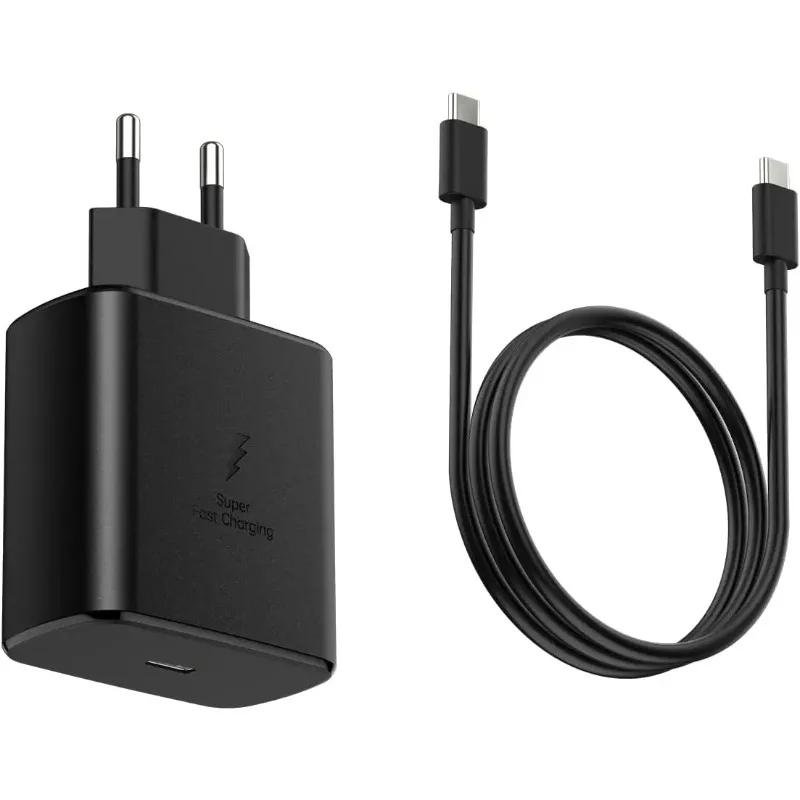 

45W PD Charger European Super Fast Charger Plug Adapter for Samsung Galaxy, iPhone Series, USB C Wall Charger with Cable.