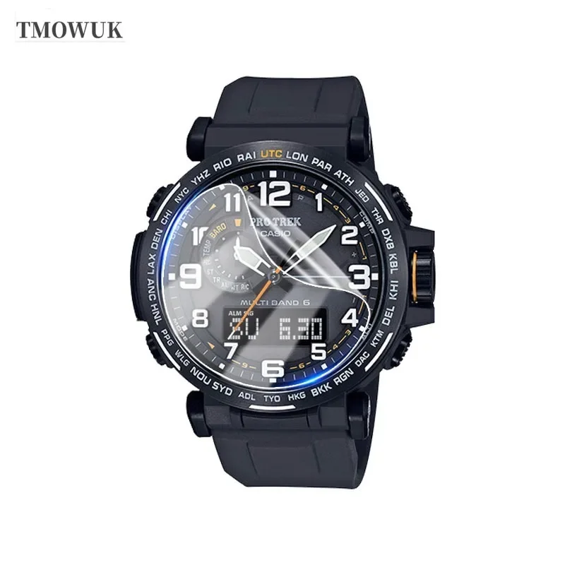

For Casio GA100 6100 TR770 Pro-Trek EFR 303 GA-2200 GA-2100 GST-W300 Screen Protector Soft TPU Hydrogel Film HD Clear TMOWUK