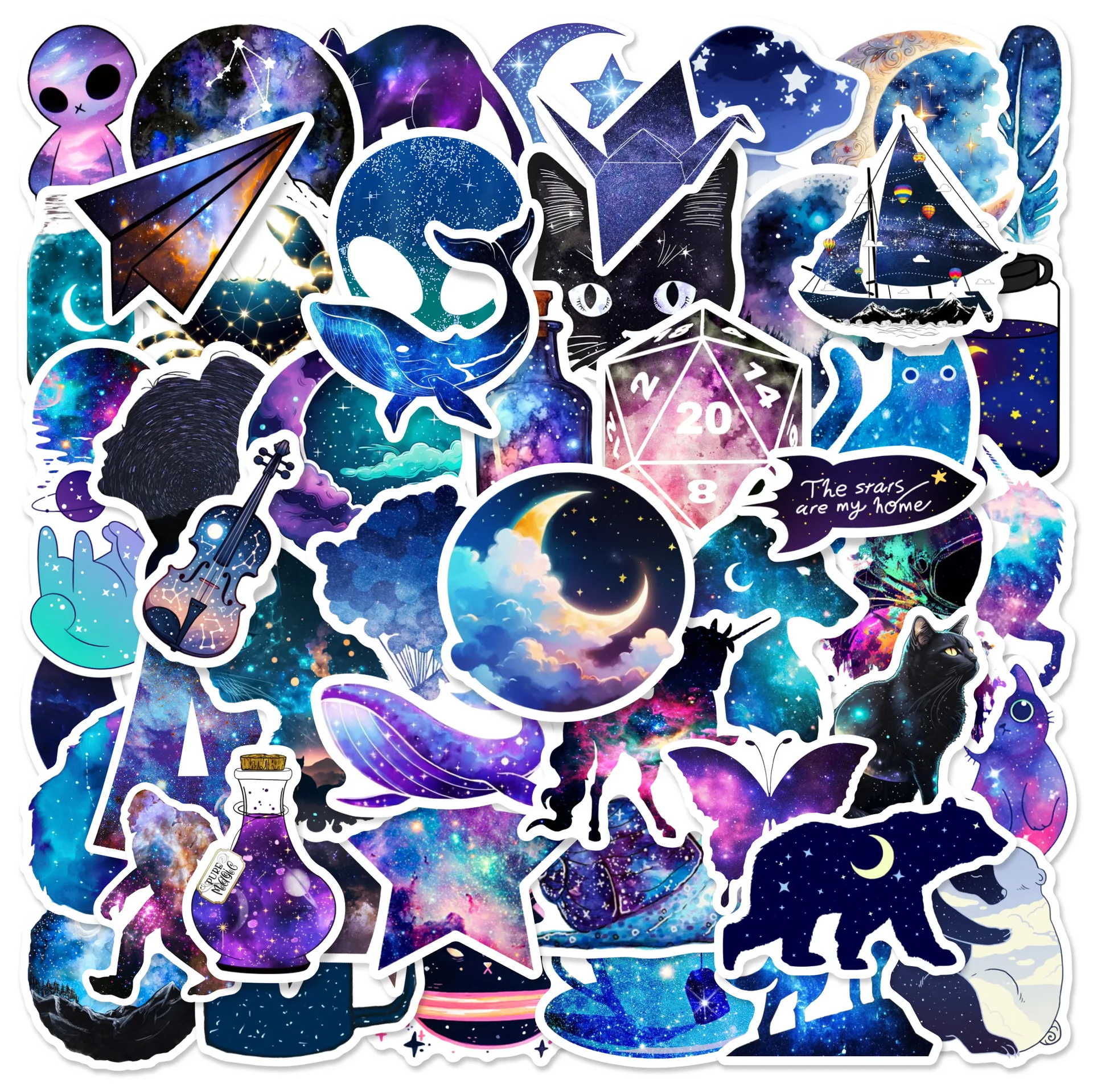 

10/30/50pcs Star Graffiti Sticker Suitcase Phone Case Guitar Water Cup Notebook Helmet Diy Laptop Classic Waterproof Sticker