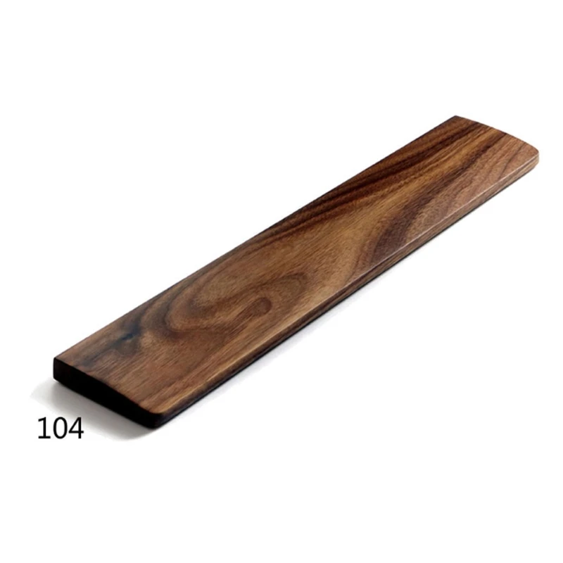 Double-Handed Keyboard Wooden for Palm Rest Keyboard Wrist Rest Pad Walnut Wrist