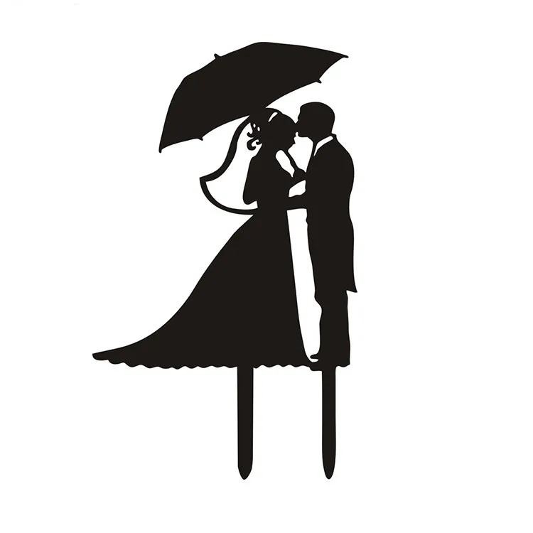 Black White Mr & Mrs Acrylic Bride Groom Cake Flag Toppers For Wedding Anniversary Party Cake Decor Hot Sale