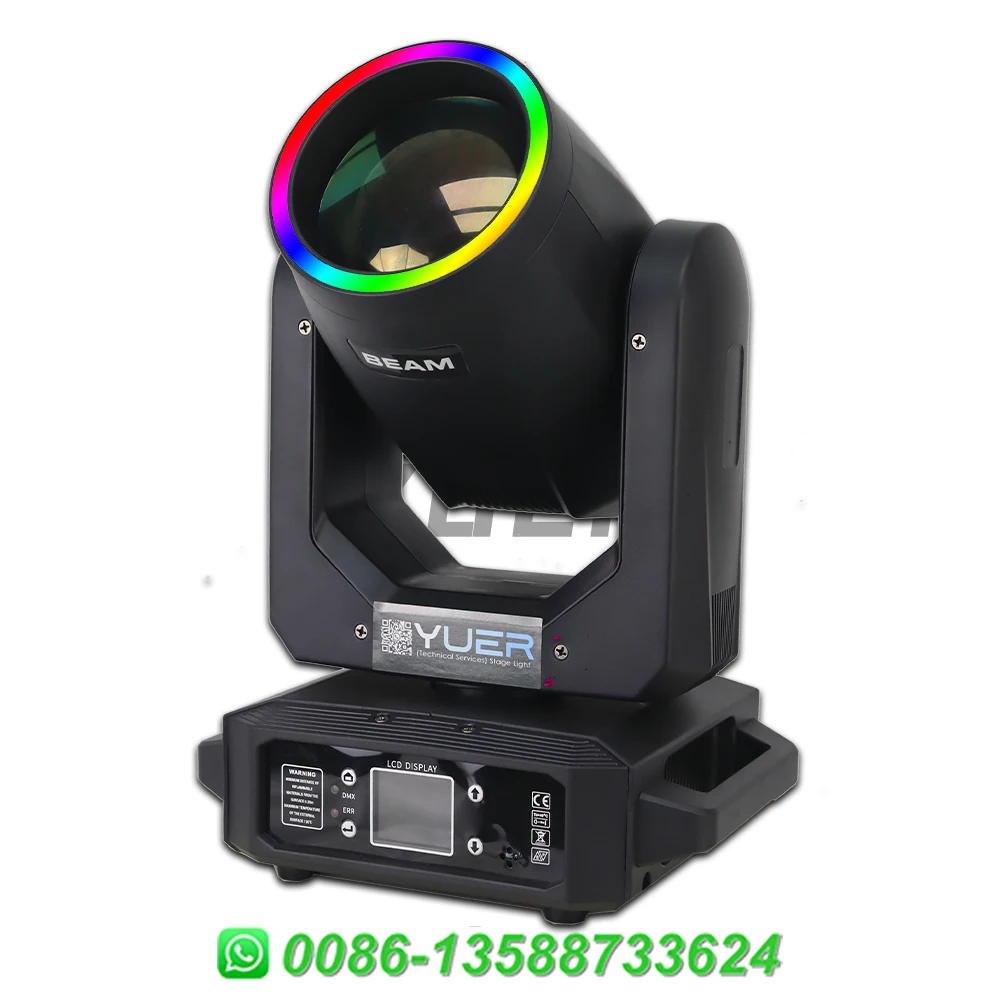 Imagem -02 - Led Moving Head Beam Light Cores Mais 12 Prisma Efeito Arco-íris Smd Stage Lamp Dmx dj Disco Club Bar Luzes 200w Pcs por Lote