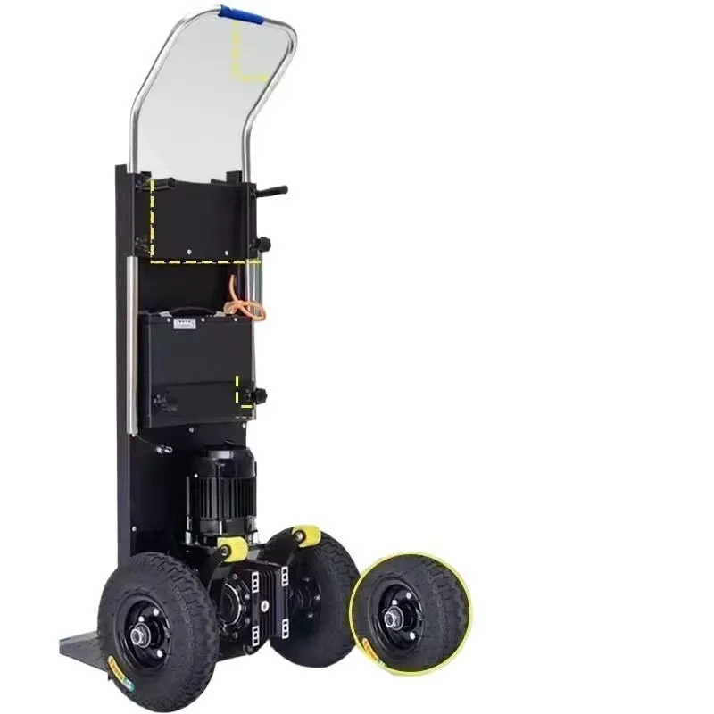

The electric climbing machine automatically goes up and down the stairs and is silent.