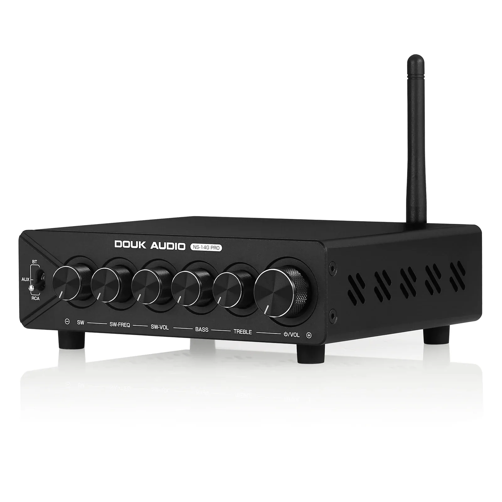 Return-Douk Audio NS-14G-PRO HiFi 2.1-Kanal Bluetooth TPA3255 Digitaler Verstärker Subwoofer Stereo-Audio-Verstärker Leistungsverstärker 300W