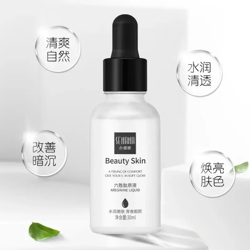 Six Peptide Face Serum Nicotinamide Extract Facial Essence Liquid Moisturizing Refresh Skin Care Shrink Pores