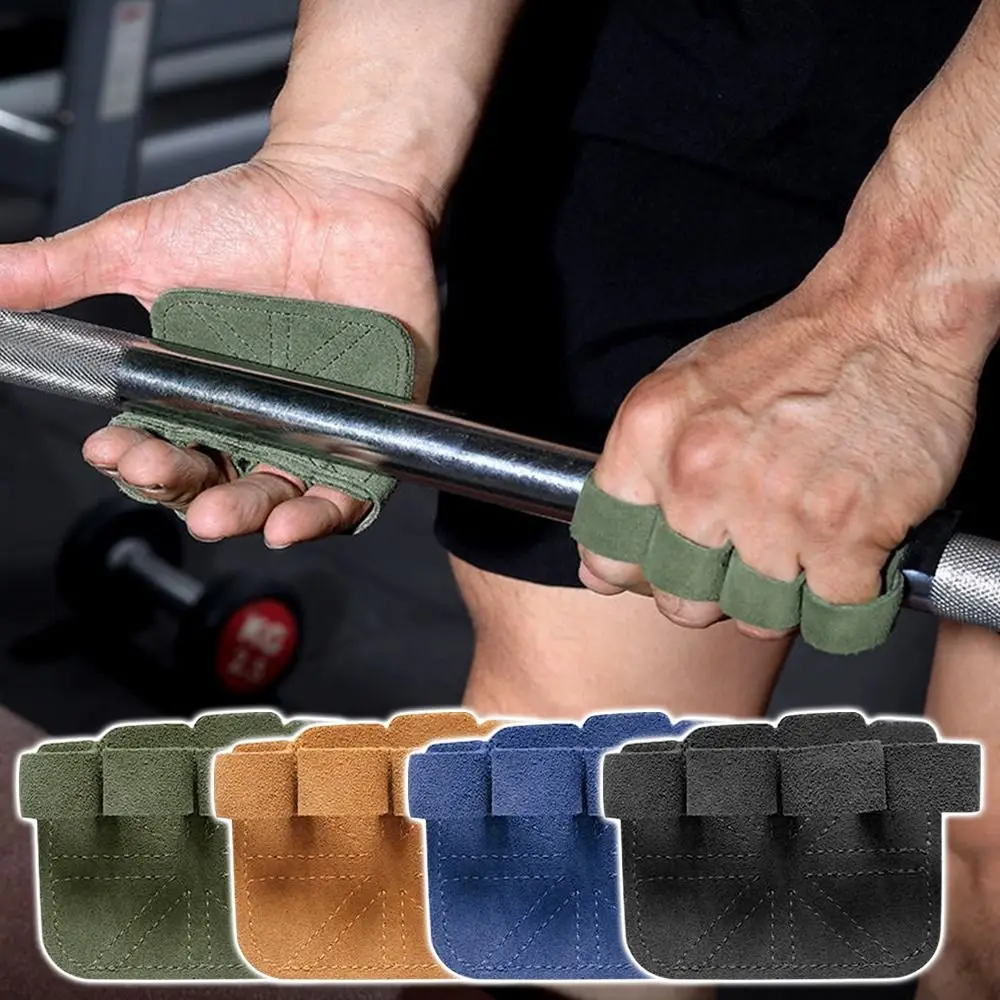 1PC Fitness Gloves Leather Weight Lifting Training Gloves 9 Colors Half Finger Gloves Training Fitness Sports Accessories