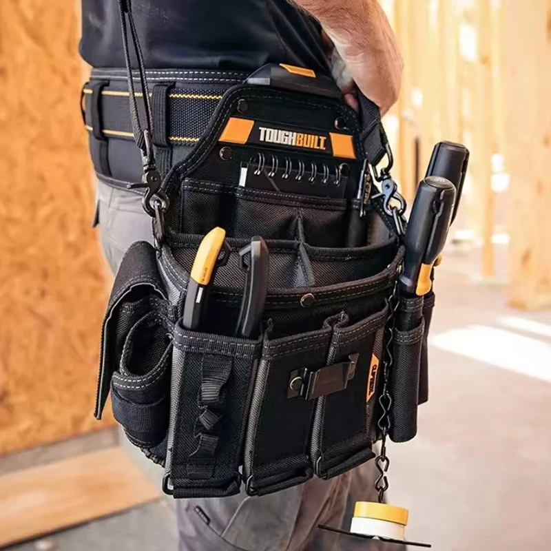 TOUGHBUILT TB-CT-104 ماستر كهربائي الحقيبة حزام الكتف 25 جيوب قوية البناء كهربائي تخزين أداة حقيبة