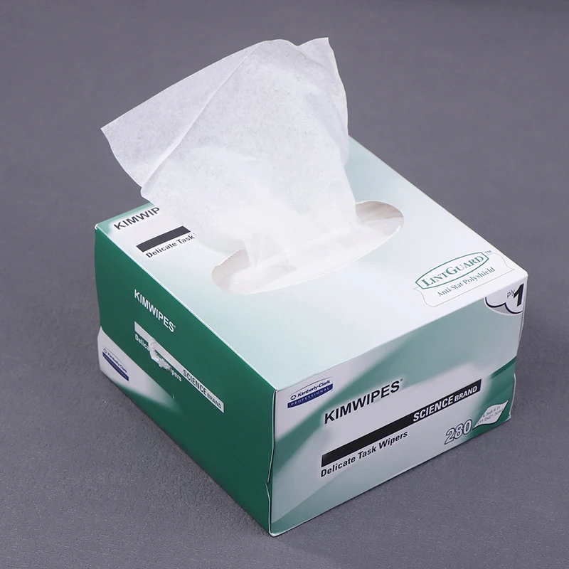 280PCS/Box Optical Fiber Cleaning Dustfree Paper Cleaning Paper Laboratory Lens Paper