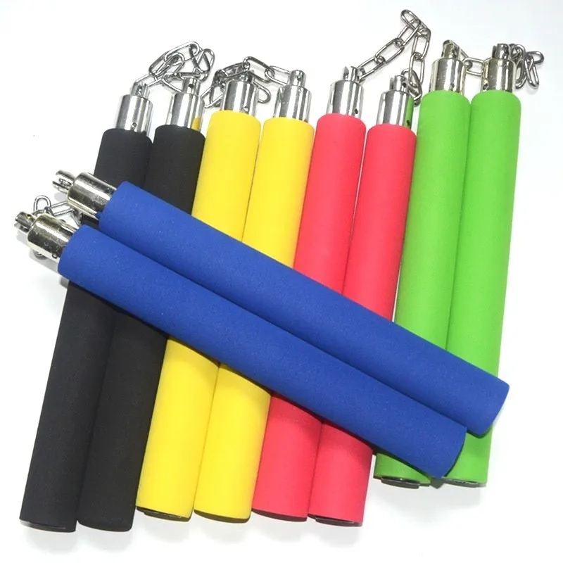 Sponge Nunchaku For Martial Arts Fitness Practice Stick Performance Practice Stick Novice Taekwondo Training Rehearsal Props