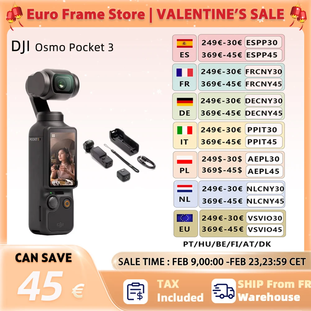 DJI Osmo Pocket 3 Power 1 Polegada sense 4K/120fps 2 Polegadas Touchscreen Rotativo original novo em estoque