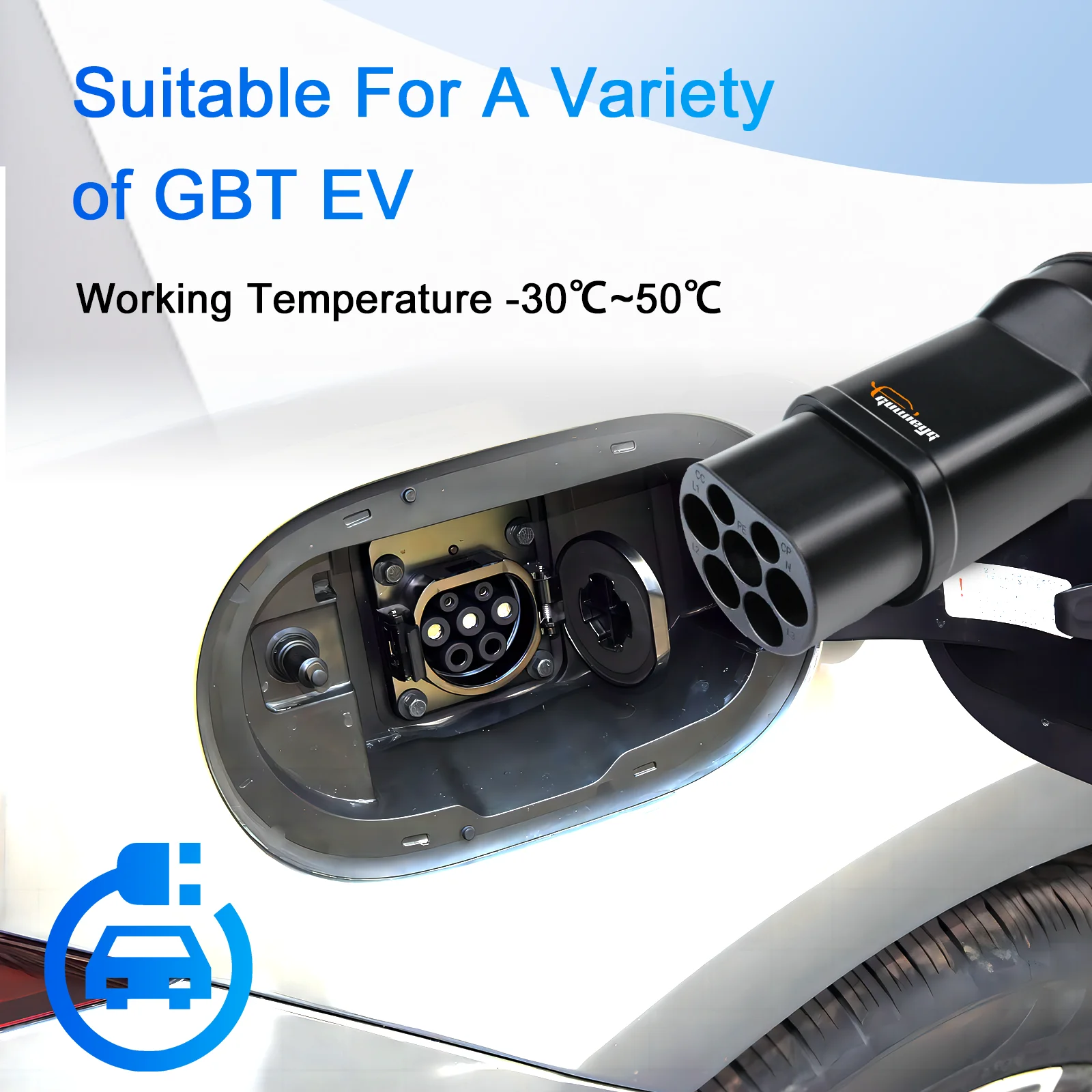 GUWIEYG EV Charging Adaptor Type1 to GBT Adaptor 32A SAE J1772 to GBT EV Charger Adaptor