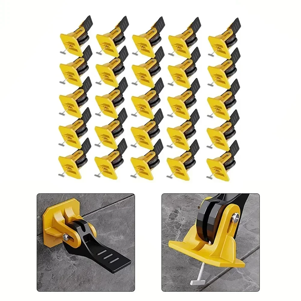 

Flat Construction For Ceramic Kit Adjuster Leveler Clips Laying System Tools Wall Fixing The Tile Floor Tile Set Leveling 25pcs