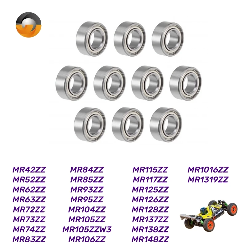 MR115ZZ 5x11x4mm Bearing 10Pcs ABEC-7 Miniature Bearing MR63ZZ MR74ZZ MR85ZZ MR105ZZ MR148ZZ MR1016ZZ MR1319ZZ RC Car Bearing