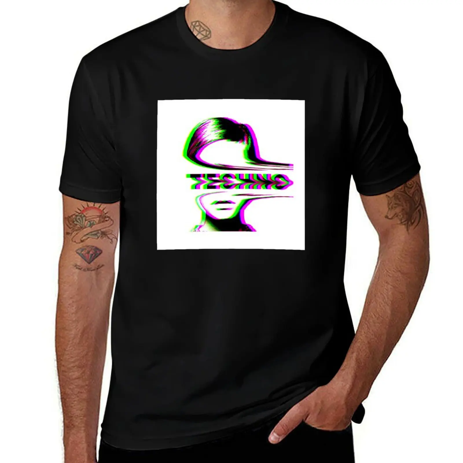 

Techno 90s T-Shirt t shirts for man cotton man t shirts cotton man t shirt luxury T-shirt
