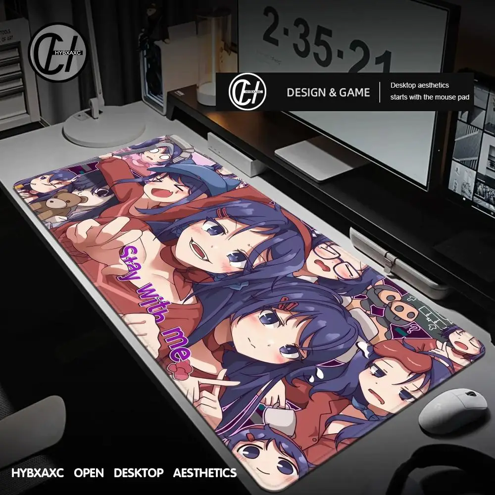 

cute girl MiSide Mouse Pad horror game Keyboard Mousepad large 900x400 mm Desk Mat PC Gamer Office Carpet Home Table pad