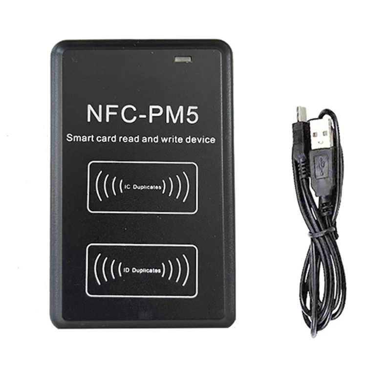 

New IC/ID Reader Writer NFC Encryption Decoding Duplicator 125Khz 13.56Mhz Frequency Copier RFID Card Reader