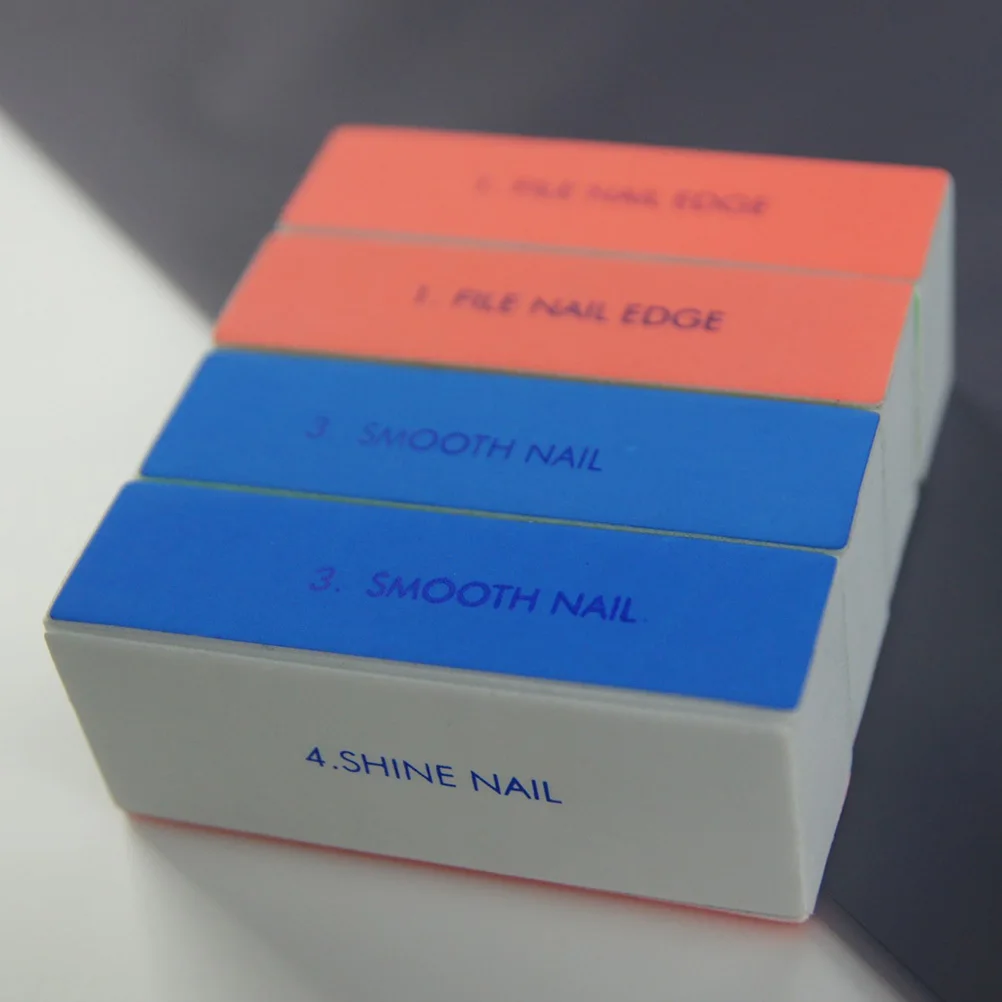 12 قطعة مسمار الرملي الإسفنج التلميع كتل ملف مجموعة مزيل الجلد الميت وصلات لإطالة الأظافر مانيكير باديكير أدوات البولندية #3