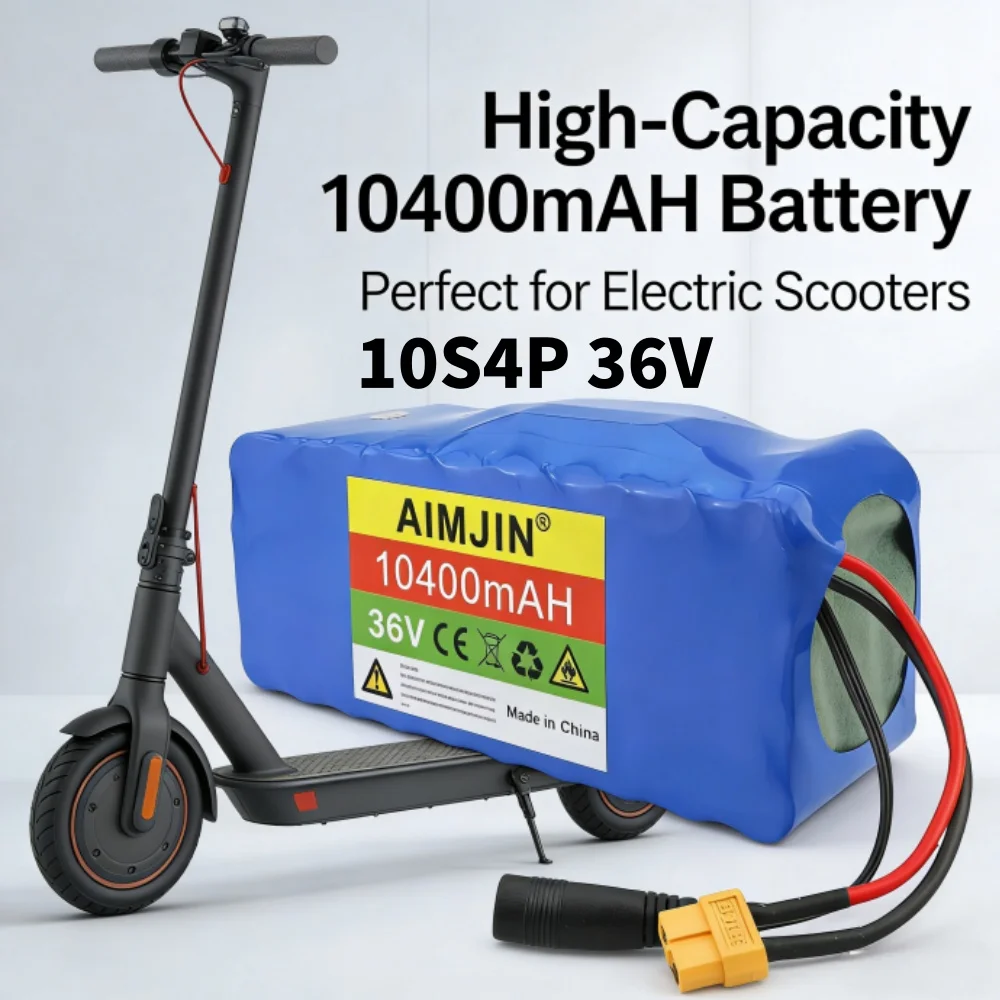 

10S4P Electric Scooter 10400mAh 36v Lithium Battery 18650 Battery Pack 36V 10.4Ah Electric Scooter Electric Scooter Battery