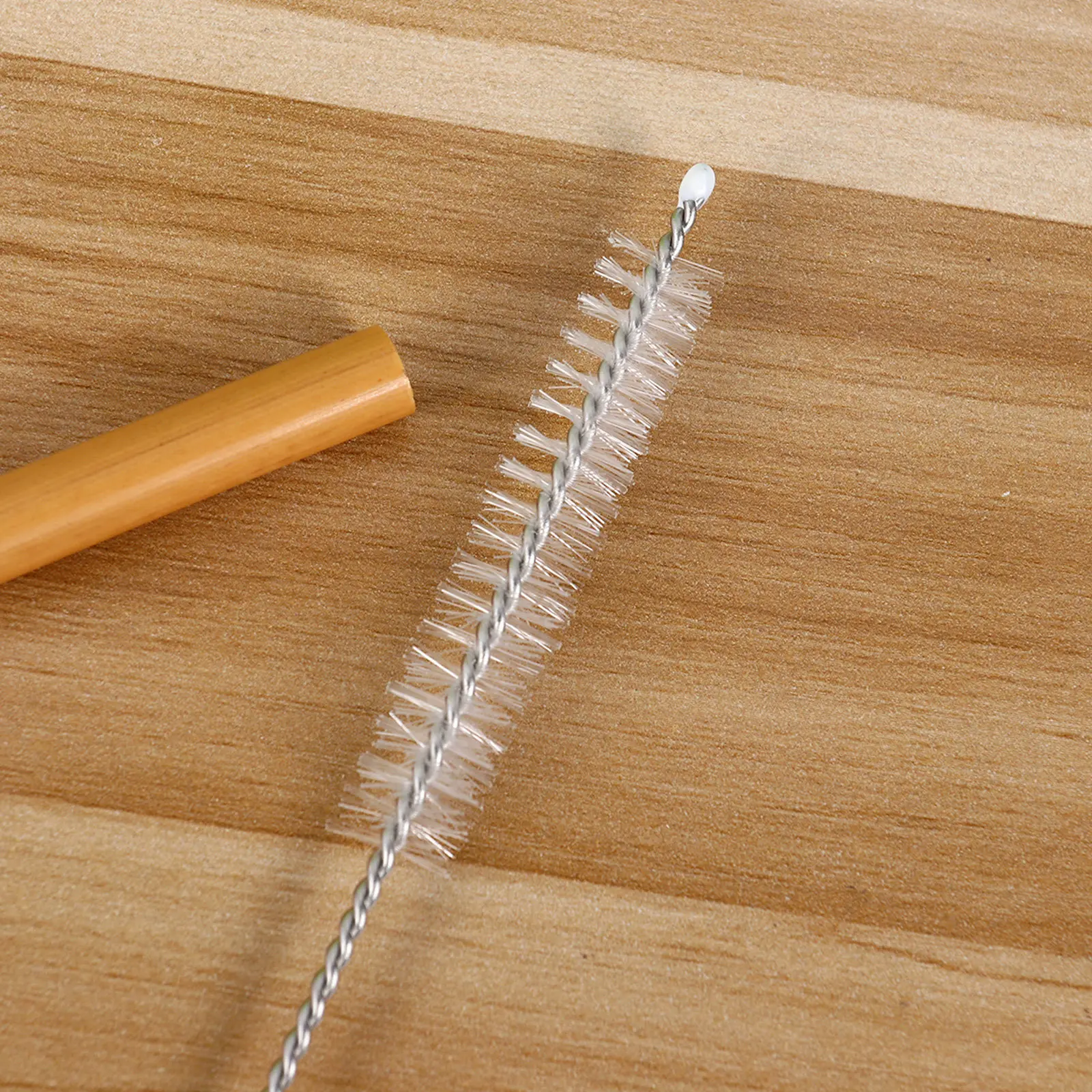 

10Pcs Extra Long Straw Cleaning Brush Stainless Steel Handle Nylon Bristles Baby Bottle Feeder Straw Cleaner Tool for Reusable