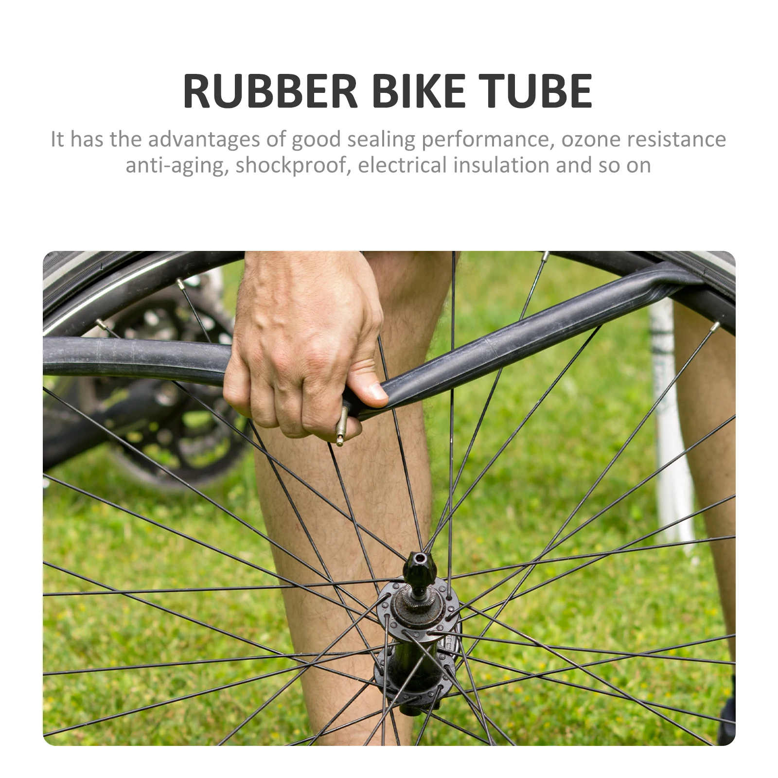 

2Pcs Road Bike Inner Tube Durable Anti-Puncture Cycling Tube Replacement Fv48 Bike Interior Tire Cycling Interior Tire