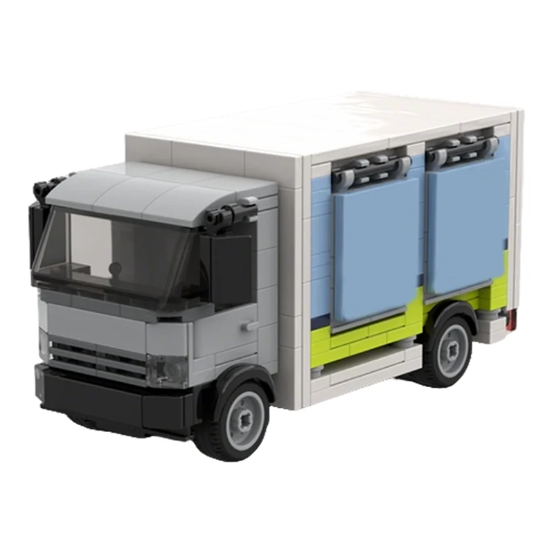 499 Pezzi MOC Camion per Consegna Acqua Modello Città Blocchi da Costruzione Assemblaggio Fai-da-Te Idea Regalo Natalizio Giocattoli Creativi