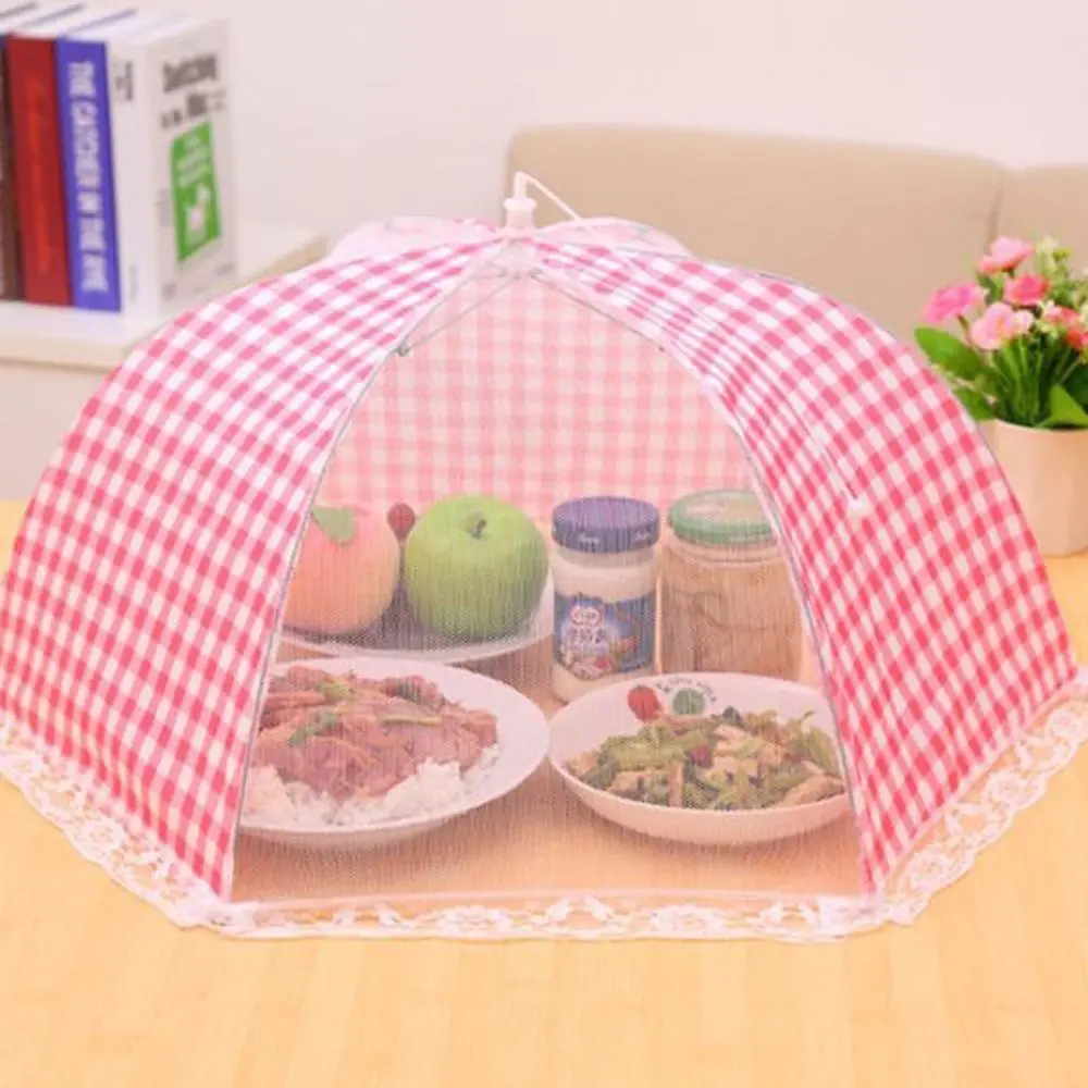 Lace Mesh Umbrella BBQ Fruit Covers Picnic Camp Protector Kitchen Helper Food Cover Anti Fly Mosquito