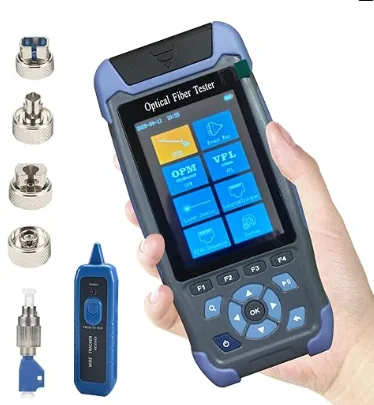 NK-3200D OTDR Fiber Optic Tester, Optical Time Domain Reflectometer 1310nm 1550nm, Fiber Loss Test, Breakpoint & Fault Locator, VFL Optional, FTTH FTTX Communication Maintenance Tool