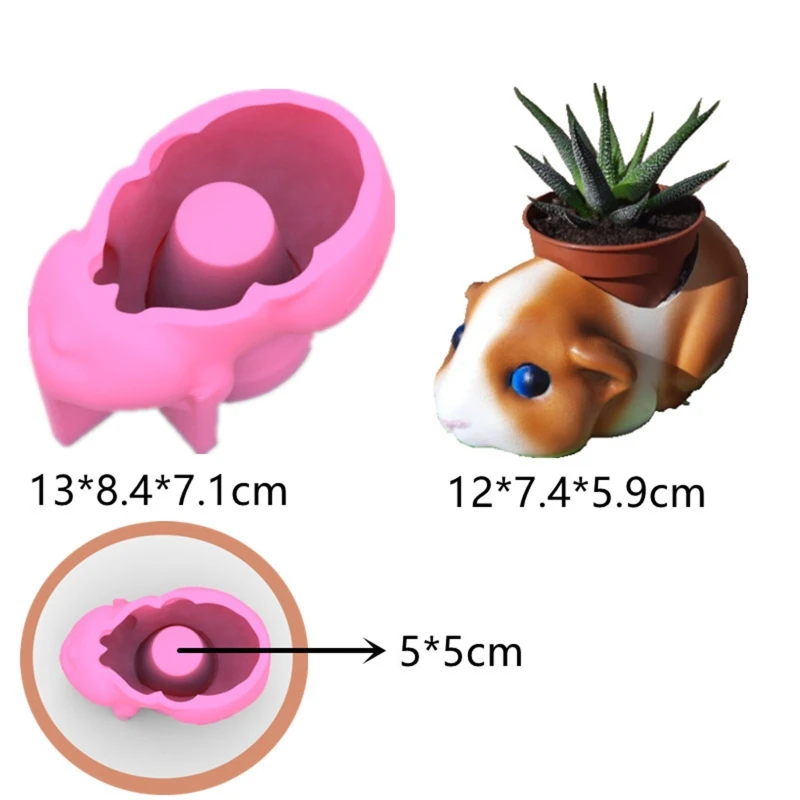 Molde adorno, maceta flores suculentas, molde silicona, molde almacenamiento resina espejo