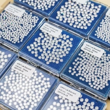 Synthetic White Diamonds Small Size 0.8mm 2.9mm Price Per Carat Melee Diamonds DEF VVS VS HPHT CVD Lab Grown Diamond
