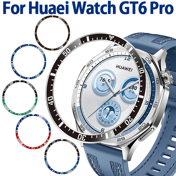 For Huawei Watch GT6 Pro 46MM GT5 46mm Bezel Ring Styling Frame Case Cover Protection Stainless Steel Bezel Accessories