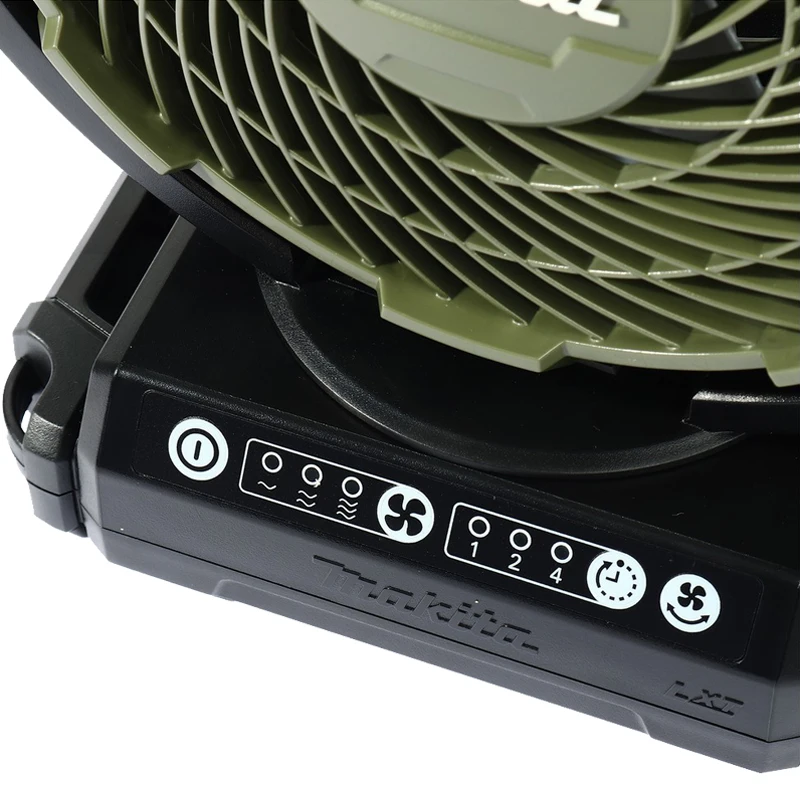 Imagem -05 - Makita-lxt Cordless Green Ventilador Elétrico Portátil Ferramenta Velocidade Ajuste do Vento 14.4 18v Dcf102zx1o Camping Outdoor