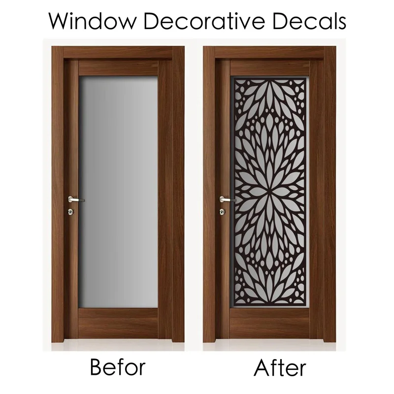Give Your Home A Makeover with Beautiful Window Decal Doors Window Glass Sticker Removable Islamic Patterns Home Decoration Q079