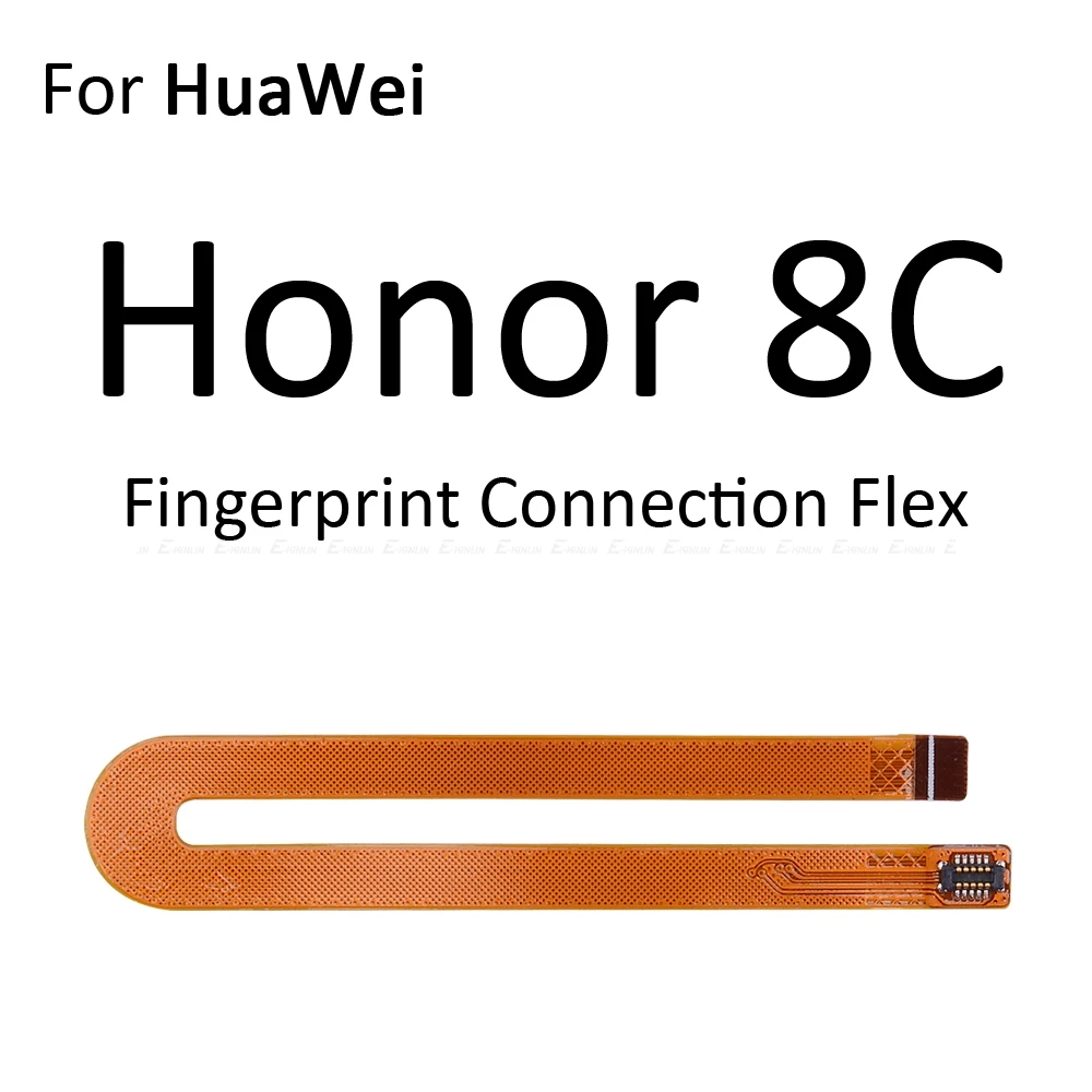Touch ID Fingerprint Sensor Scanner Connector Flex Cable For HuaWei Honor 8X 8C 8 Pro Lite Back Home Return Button Key